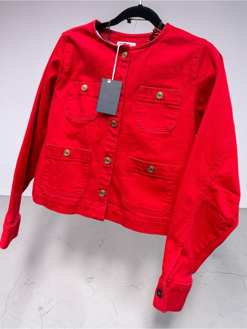 Free Assembly Red Jean Jacket - Picture 8 of 9